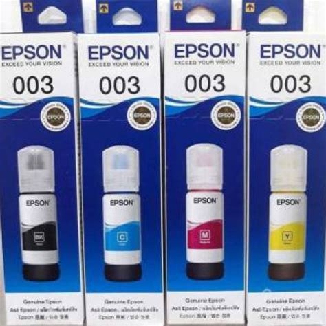 58 results for epson l3150. Epson Genuine 003 Ink 65ml Black for (L3100, L3101,L3110 ...