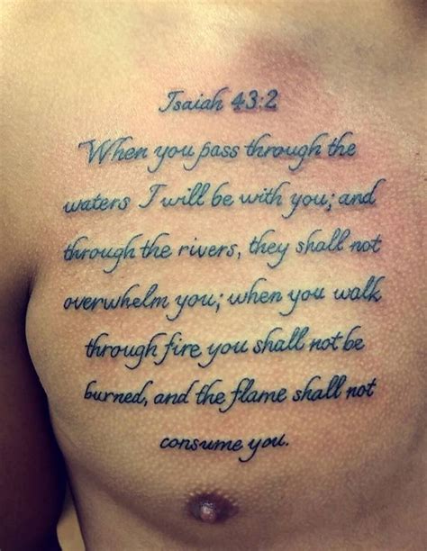 Bible Verse Tattoos On Chest