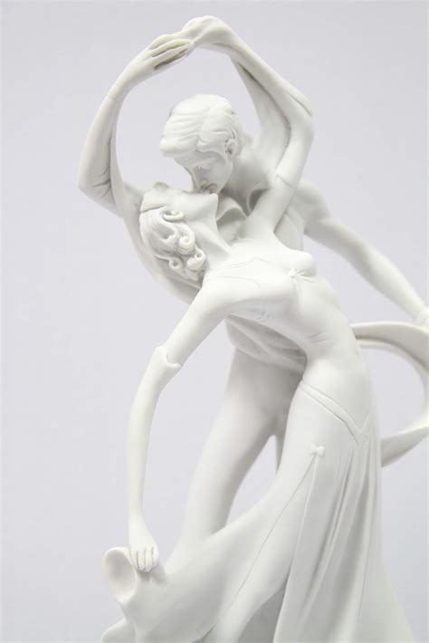 18 Romantic Couple Of Kiss Dancer Dance Statue Sculpture Figurine Art