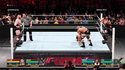 Team Up Hhh And X Pac Wwe 2k16 Online Youtube