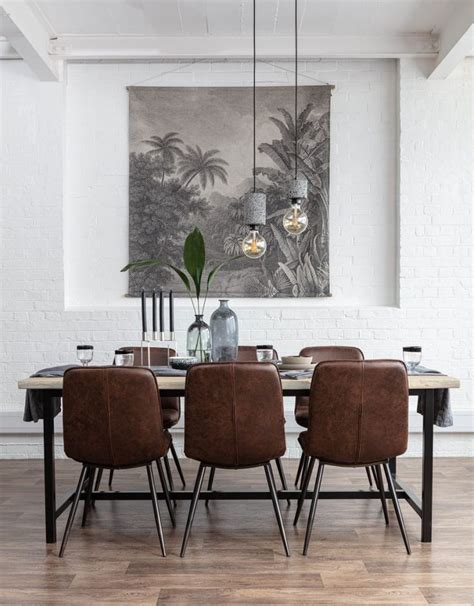 An Industrial Style Dining Room In Neutral Colours Dear Designer
