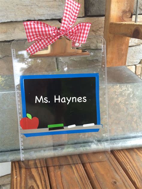 Personalized Clipboard For Teacher By Happytoz On Etsy Personalized Clipboards Teacher