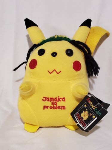 Pokémon Jamaican Pikachu Plush Toy Doll Very Rare Jamaica No Problem