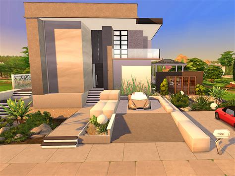 The Sims Resource Ultra Modern Mansion No Cc