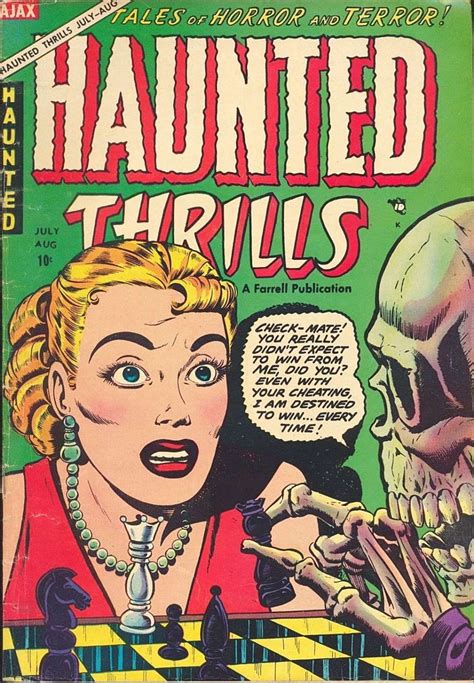 Comic Book Cover For Haunted Thrills 16 Horror Comics Creepy Comics