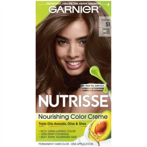 Garnier® Nutrisse Nourishing Color Creme 51 Medium Ash Brown Permanent