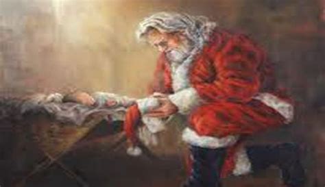 Kneeling Santa Christ Centered Christmas Traditions Christ Centered