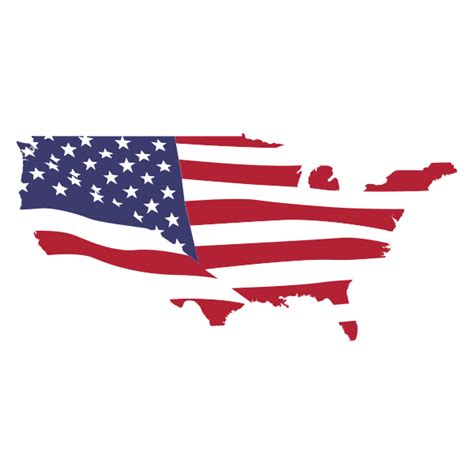 Usa Map Flag Free Svg