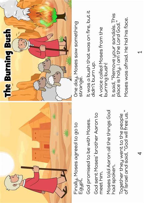 Moses And The Burning Bush Free Bible Lesson For Kids Trueway Kids