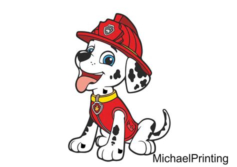 Paw Patrol Svg Marshall Marshall Png Paw Patrol Etsy