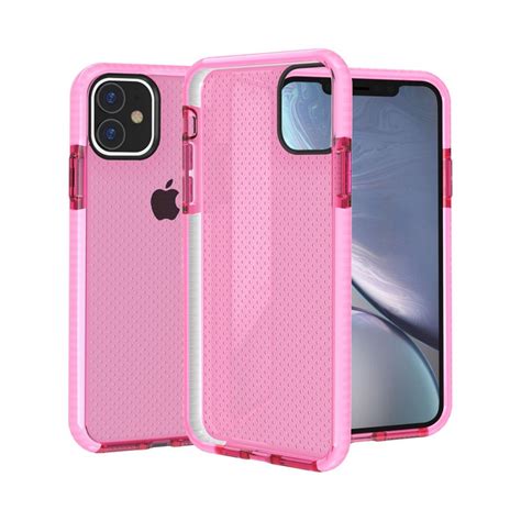 Wholesale Iphone 11 Pro 58in Mesh Armor Hybrid Case Hot Pink