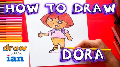 Dora la exploradora Cómo dibujar a Dora la exploradora fácil Paso a paso