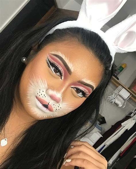 23 Bunny Makeup Ideas For Halloween Stayglam Bunny Makeup Bunny