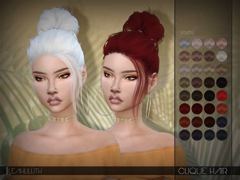 The Sims Resource Leahlillith Clique Hair