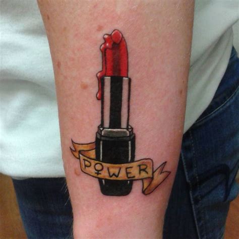 pin by meet pepper b on makeup tattoo inspo girl power tattoo lipstick tattoos tattoos