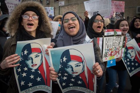 Nouvelle Manifestation De Soutien Aux Musulmans à New York États Unis