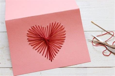 Für diese anleitung wurde ein blatt papier mit 7. Von Herzen: Bestickte Muttertagskarte {DIY ...