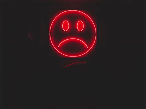 We have a massive amount of hd images that will make your computer or smartphone look. Download wallpaper 1600x1200 smile, smiley, sad, neon, red ...