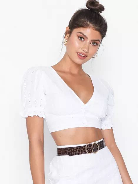 buy nelly stunning babe top white
