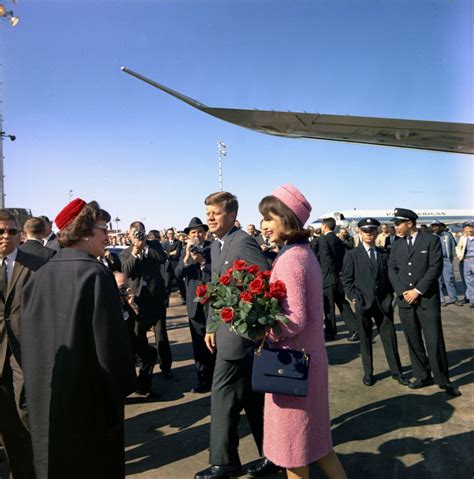 Trip To Texas Dallas Arrival At Love Field Motorcade Jfk Library