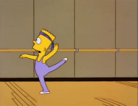 Ballet Bart Simpson Cartoon Cool Dance Dancing Funny Gym Gymnastic Movements The