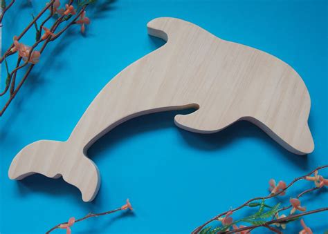 Dolphin Unfinished Wood DIY Decoration | Scroll saw, Wood diy, Scroll saw patterns