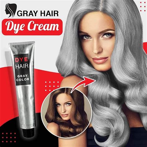 Buy 100ml Unisex Diy Smokey Grey Permanent Hair Dye Gel Long Lasting