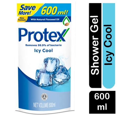 Protex Icy Cool Shower Gel Refill Removes 999 Bacteria Ntuc Fairprice