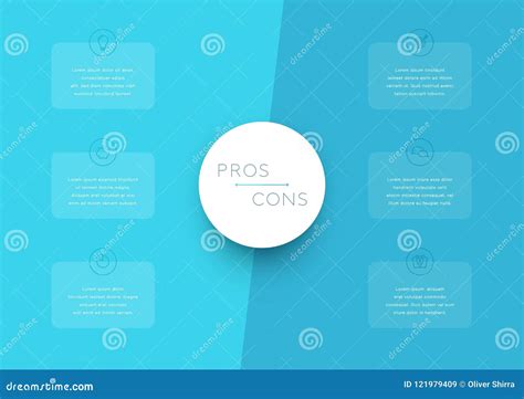 Vector Pros And Cons Compare Template Royalty Free Stock Photo