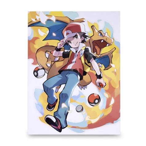 Pokémon Trainers Red Canvas Wall Art Pokémon Center Canada Official Site