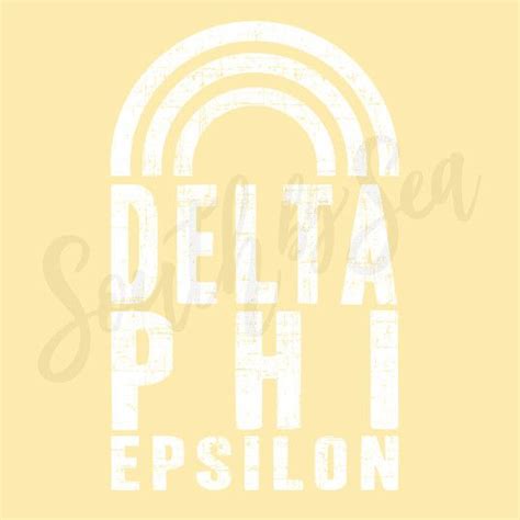 South By Sea Southbyseacollege Delta Phi Epsilon Dphie Rainbow Vintage Retro South By
