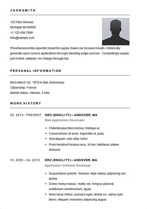 This free resume template for word comes across as simple, clean. Resume Templates