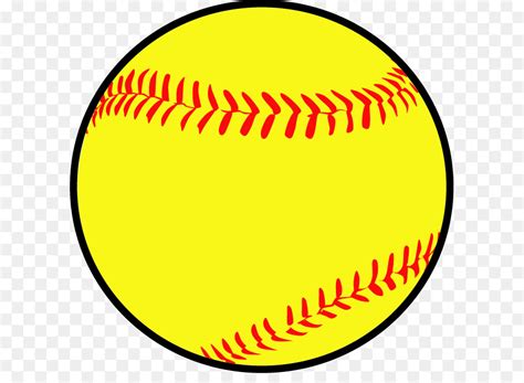 Yellow Softball Ball Vector