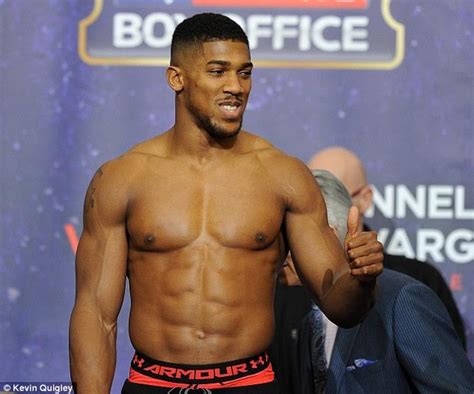 Photos See British Boxer Anthony Joshua S Toned Physique Ahead Of Ibf Heavyweight Title Fight