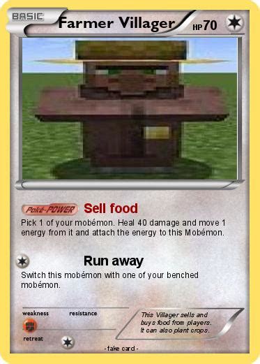 Pokémon Farmer Villager 3 3 Sell Food My Pokemon Card