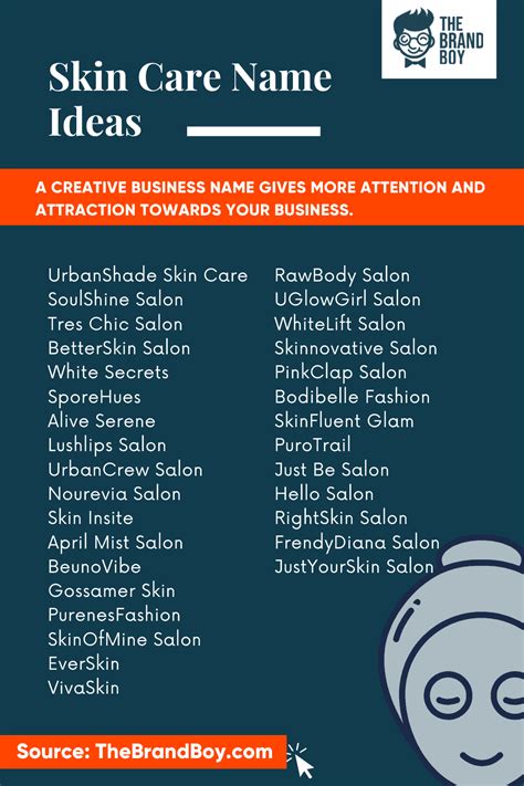 2650 Skin Care Business Name Ideas And Domains Generator Guide