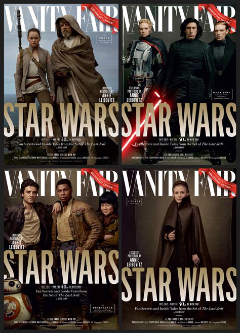 See The Cast Of Star Wars The Last Jedi On Four Exclusive Vanity Fair