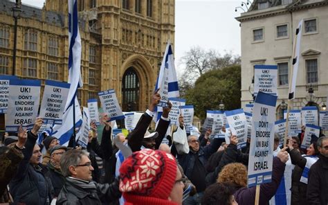 Westminster Protest Held Against Un Anti Israel Resolution Jewish News