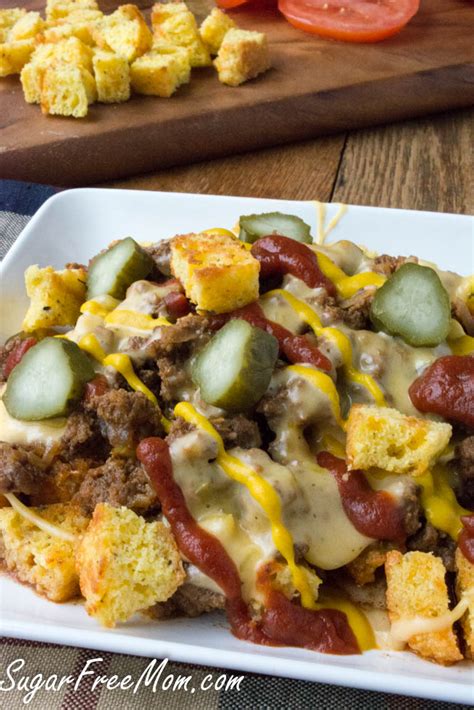 All of those ingredients make delicious recipes, of course, but will add a lot of sodium and fat to your meal. Crock Pot Low Carb Cheeseburger Chili