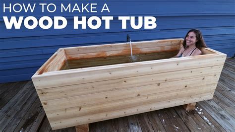 I made a WOOD HOT TUB out of 2x6s - YouTube