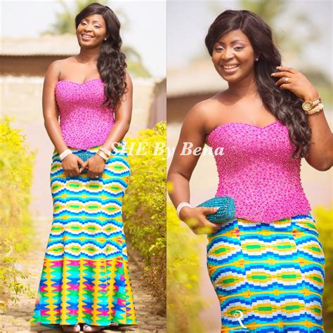 Handwoven Kente Corset Wedding Dress African Wedding Kente Styles