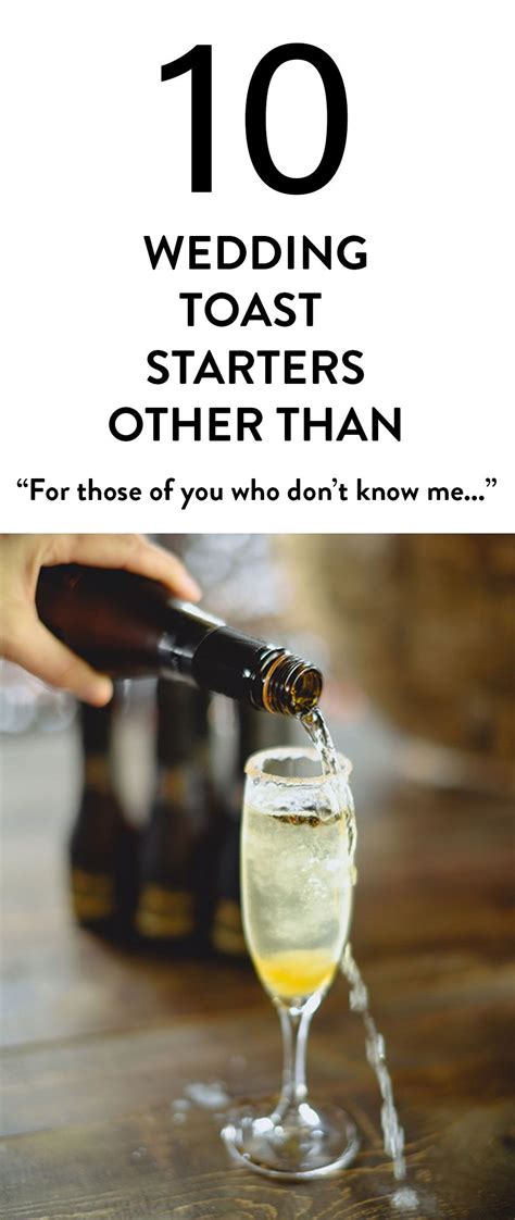 How do i give a toast at a wedding? 10 Ways to Start Your Speech Other Than | Wedding toast ...