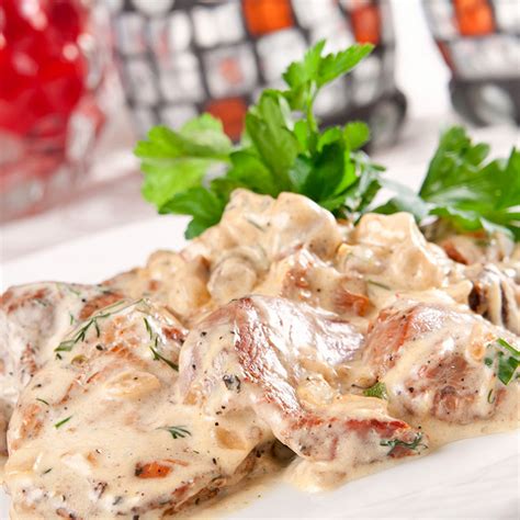 Recette Côte de porc au Boursin au Cookeo