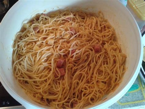 Knoblauch Spaghettisalat Rezept mit Bild