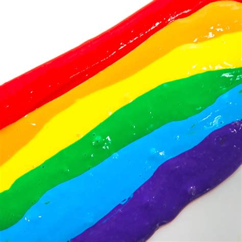 Rainbow Slime Fun And Colorful Rainbow Slime Recipe