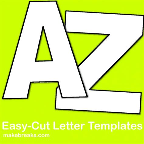 Free Printable Cut Out Alphabet Letters Print A Letter Stencil