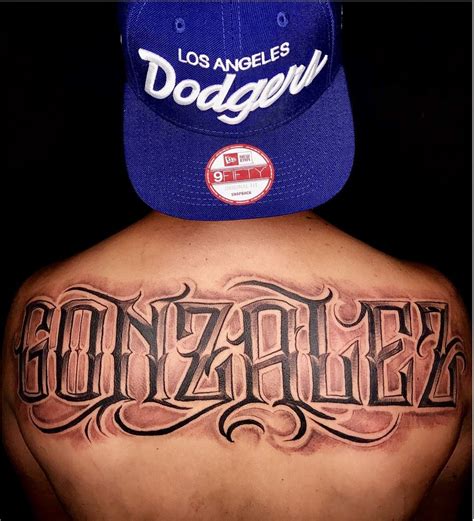 Discover Gonzalez Tattoo Lettering Best In Cdgdbentre