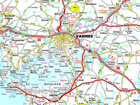 Carte géographique, touristique et plan du morbihan, 56, vannes que faire à vannes (avec images) | bretagne, morbihan, bretagne sud. Carte Détaillée Du Morbihan | France carte