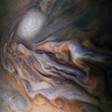 Junocam Captures Magnificent View Of Jupiters North North Temperate Belt