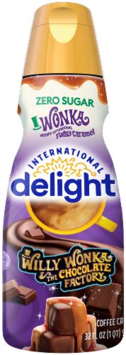 International Delight Zero Sugar Wonka Fudgy Caramel Coffee Creamer 32